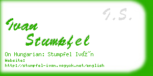 ivan stumpfel business card